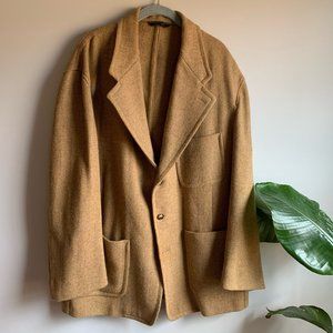 Orvis Harris Tweed Wool Tan Sport Coat 46R